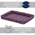 Midwest® QuietTime Ashton Bolster Bed For Pets, Machine Washable & Dryable, Purple image thumbnail 3