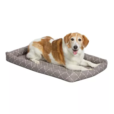 Midwest® QuietTime Ashton Bolster Bed For Pets, Machine Washable & Dryable, Gray - Image 1