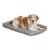 Midwest® QuietTime Ashton Bolster Bed For Pets, Machine Washable & Dryable, Gray image thumbnail 1