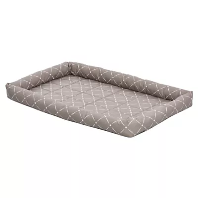 Midwest® QuietTime Ashton Bolster Bed For Pets, Machine Washable & Dryable, Gray - Image 2