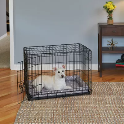 Midwest® QuietTime Ashton Bolster Bed For Pets, Machine Washable & Dryable, Gray - Image 2