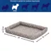 Midwest® QuietTime Ashton Bolster Bed For Pets, Machine Washable & Dryable, Gray image thumbnail 5