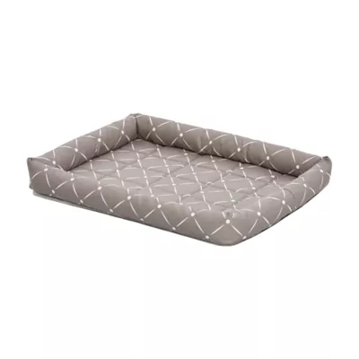 Midwest® QuietTime Ashton Bolster Bed For Pets, Machine Washable & Dryable, Gray - Image 1
