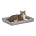 Midwest® QuietTime Ashton Bolster Bed For Pets, Machine Washable & Dryable, Gray image thumbnail 2