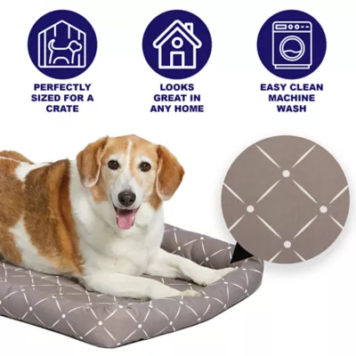 Midwest® QuietTime Ashton Bolster Bed For Pets, Machine Washable & Dryable, Gray - Image 3
