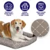 Midwest® QuietTime Ashton Bolster Bed For Pets, Machine Washable & Dryable, Gray image thumbnail 3