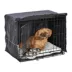 MidWest Homes for Pets Double Door iCrate Starter Kit Bundle W/ Crate, Bed, 2 Bowls & Cover image thumbnail 1