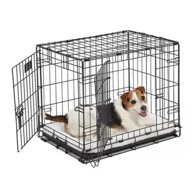 MidWest Homes for Pets Double Door iCrate Starter Kit Bundle W/ Crate, Bed, 2 Bowls & Cover - Image 5