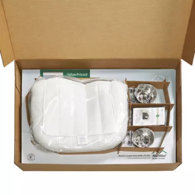 MidWest Homes for Pets Double Door iCrate Starter Kit Bundle W/ Crate, Bed, 2 Bowls & Cover - Image 2