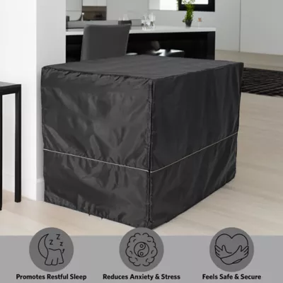 MidWest Homes for Pets Double Door iCrate Starter Kit Bundle W/ Crate, Bed, 2 Bowls & Cover - Image 7