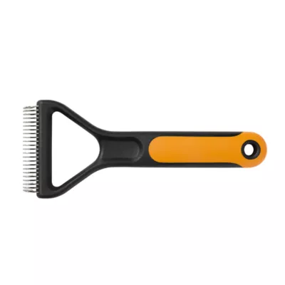 Fiskars Dematting Rake For Cats & Dogs W/ SoftGrip Handle For Gentle Grooming & Deshedding - Image 2
