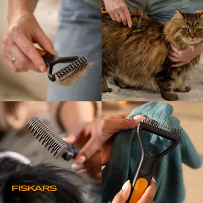 Fiskars Slicker Wire Brush W/ Non-Slip SoftGrip Handle, Curved Head & Rounded Bristles - Image 9