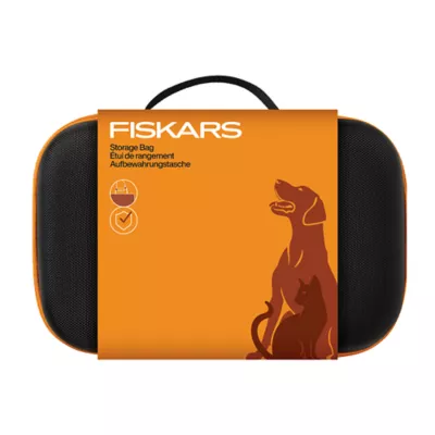 Fiskars Grooming Tool Storage Bag W/ Built-In Handle, Interior Elastic Straps & Double Zipper - Image 1