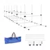 PawHut Set of 6 Dog Agility Training Equipment -Adjustable Jump Bar Pet Exercise Kit w/Carrying Bag image thumbnail 1