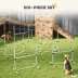 PawHut Set of 6 Dog Agility Training Equipment -Adjustable Jump Bar Pet Exercise Kit w/Carrying Bag image thumbnail 5