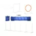 PawHut 5Pcs Dog Agility Training Equipment with Tunnels, Adjustable Jump Ring, Jumper, Weave Poles image thumbnail 1