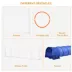 PawHut 5Pcs Dog Agility Training Equipment with Tunnels, Adjustable Jump Ring, Jumper, Weave Poles image thumbnail 4