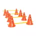 PawHut Dog Agility Hurdle Cone Set, Adjustable Obstacle Course Equipment with 8 Cones & 8 Poles image thumbnail 1