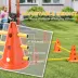 PawHut Dog Agility Hurdle Cone Set, Adjustable Obstacle Course Equipment with 8 Cones & 8 Poles image thumbnail 6