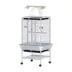 PawHut 63.5"H Large Bird Cage Stand with Feeder,Play Top,House,Perch,Bowl,Wheels image thumbnail 1