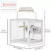 PawHut Bird Travel Carrier Cage, Portable Metal Bird Cage image thumbnail 3