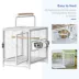 PawHut Bird Travel Carrier Cage, Portable Metal Bird Cage image thumbnail 5