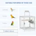 PawHut Bird Travel Carrier Cage, Portable Metal Bird Cage image thumbnail 7