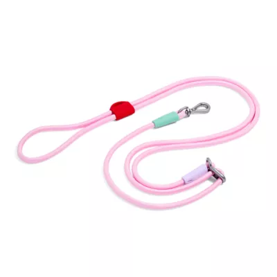 Wild One Hands Free Rope Dog Leash Bubblegum - Image 1