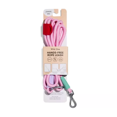 Wild One Hands Free Rope Dog Leash Bubblegum - Image 4