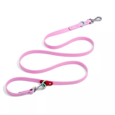 Wild One Waterproof Dog Leash 2 Lengths or 2 Pups: Adjustable lengths with snap-hooks at both ends - Image 1