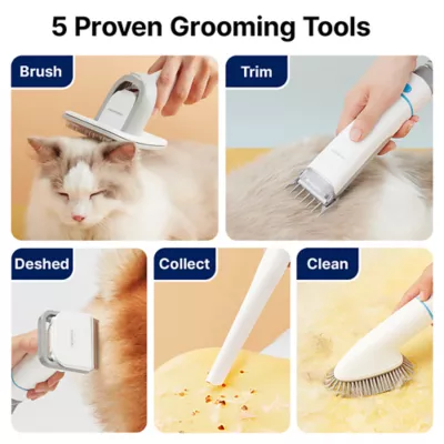 Neakasa P2 Pro 5-In-1 Pet Grooming Vacuum Kit, Inludes Vacuum, Brush, Electric Clipper & More - Image 2