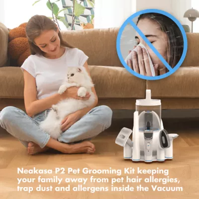 Neakasa P2 Pro 5-In-1 Pet Grooming Vacuum Kit, Inludes Vacuum, Brush, Electric Clipper & More - Image 6