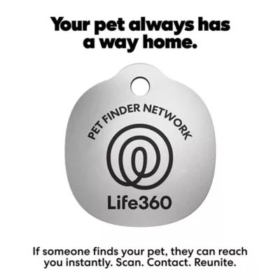 Life360 Smart QR Code Pet ID Tag For Dogs & Cats, App Compatible, Includes Keyring- 1 Pack - Image 8