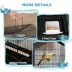 PawHut 25"H Bird Cage with Perch, Swing, Food Container, Slide-out Tray, Handle image thumbnail 4