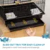 PawHut 25"H Bird Cage with Perch, Swing, Food Container, Slide-out Tray, Handle image thumbnail 5