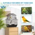 PawHut 25"H Bird Cage with Perch, Swing, Food Container, Slide-out Tray, Handle image thumbnail 7