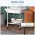 PawHut 61.5"H Bird Cage with Stand, Pull Out Tray, Play Top, Storage Shelf, Wood Perch, Food Bowl image thumbnail 5