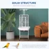 PawHut 61.5"H Bird Cage with Stand, Pull Out Tray, Play Top, Storage Shelf, Wood Perch, Food Bowl image thumbnail 7