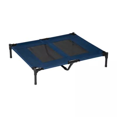 PawHut Elevated Dog Bed, Raised Dog Cot, Indoor & Outdoor, Blue - Image 1