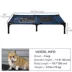 PawHut Elevated Dog Bed, Raised Dog Cot, Indoor & Outdoor, Blue image thumbnail 3