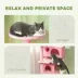 PawHut 54"H Cat Tree, Multi-Level, with Scratching Posts, Cat Condos, Bed, Platforms, Ramp image thumbnail 5