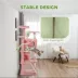 PawHut 54"H Cat Tree, Multi-Level, with Scratching Posts, Cat Condos, Bed, Platforms, Ramp image thumbnail 7