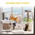 PawHut Wooden Catio Cat Window Box Enclosure for 2-3 Large Cats with 2 Jumping Platforms & Post image thumbnail 5