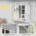 PawHut Wooden Catio Cat Window Box Enclosure for 2-3 Large Cats with 2 Jumping Platforms & Post image thumbnail 6