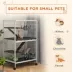 PawHut 5-Tier Rolling Small Animal Cage for Guinea Pig, Ferret, Mink, Chinchilla image thumbnail 4