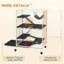PawHut 5-Tier Rolling Small Animal Cage for Guinea Pig, Ferret, Mink, Chinchilla image thumbnail 7