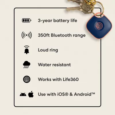 Life360 Tile Bluetooth Tracker W/ Life360 App Compatibility - Image 7