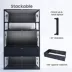PHAILOZOO 120 Gallon Reptile Terrarium 4 ft x 2 ftx 2 ft Stackable Enclosure - Ultimate Black image thumbnail 4
