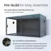 PHAILOZOO 120 Gallon Reptile Terrarium 4 ft x 2 ftx 2 ft Stackable Enclosure - Ultimate Black image thumbnail 5