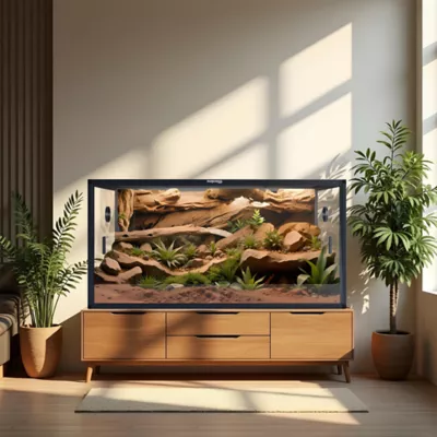 PHAILOZOO 120 Gallon Reptile Terrarium 4 ft x 2 ftx 2 ft Stackable Enclosure - Ultimate Black - Image 9